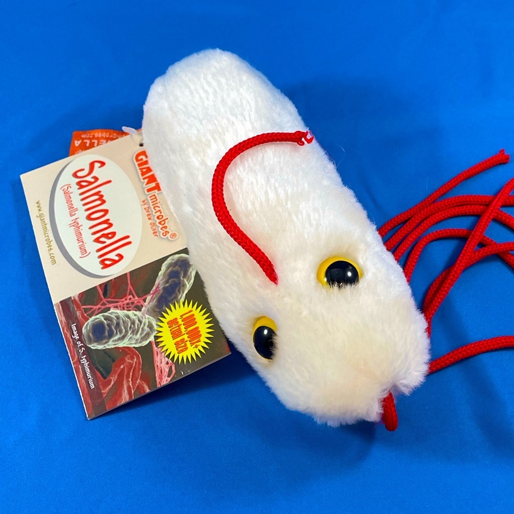 NWT Giant Microbes ‘Salmonella’ aka Salmonella typhimurium novelty plush